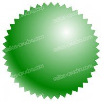 Pegatinas Verdes para Sello en Seco