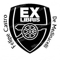 EX LIBRIS ESCUDO CON CAÑON