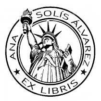 EX LIBRIS ESTATUA DE LA LIBERTAD